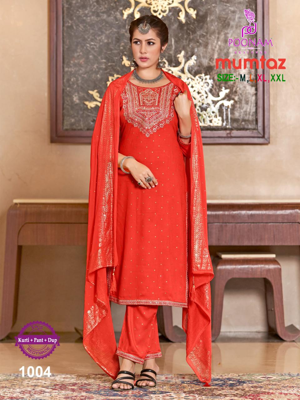 Poonam Mumtaz Festive Wear Wholesale Readymade Salwar Suits